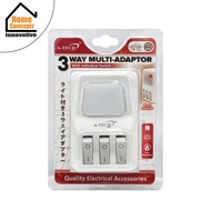 [ Electrical ] A-Tech 3 Way Multi-Adaptor With Switch & Neon Indicator