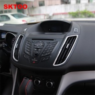 SKTOO  2Pcs Car Chrome Interior Dashboard / Control panel Air Condition Vent Cover Outlet Trim for Ford KUGA ESCAPE 2013