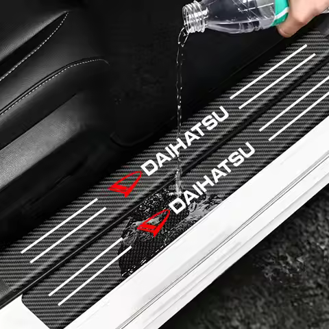 Car Door Sill Plate Protector for Daihatsu Terios Sirion Mira Materia Rocky YRV Feroza Charade Decor