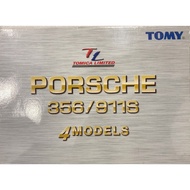 Domeka TL PORSCHE Set PORSCHE 356/911S Good Car Good Box Flawless, Red 356A Small Paper Box Has Very