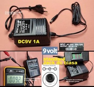 Adaptor 9v 1a trafo 1000mA 500mA 600mA 0.5 0.6 0.85 A 0.5A 0.85A dc9v