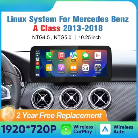 Wireless Carplay Android Auto Screen For Mercedes Benz A Class W176 A180 A200 A220 A250 A260 Multime
