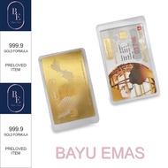 Bayu emas 0.25g 999.9 Gold bar - AMETHYST ( Preloved )