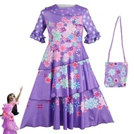 Encanto Isabella Halloween Costume - Purple Dress for Kids & Adults