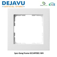 Green Controls KNX - Gang Frame, White (GC14FF001 WH)