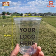 12oz PET Cup Glass Screen Printing 14oz/ 16oz/ 18oz/ 22oz/ with Lid STRAWLESS, DOME, FLAT / Without 