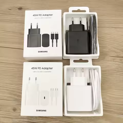 Samsung 45W Super Fast Charger Galaxy S25FE S25Ultra S24 S23 Flip Fold 2 3 4 5 6 7 A07 A17 A16 A36 A