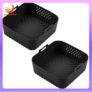 [gaozuo523.vn] Accessories 2 Pack Silicone Air Fryer Trays for  5.5-6.2L Square  180 Nonstick Oven B
