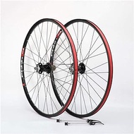 Mountain Bike Wheelset, Double Wall 26 MTB Cycling Wheels Quick Release Hybrid Compatible Disc Brake 8 9 10 11 Speed,26inch