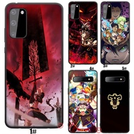 Case for Samsung Galaxy Note 8 9 S22 S30 Ultra Plus A52 LIC16 Black Clover