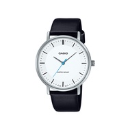 (2 Years Warranty) Casio MTP-VT04L Series Men Analog Watch Black Leather Strap (TWP-01)