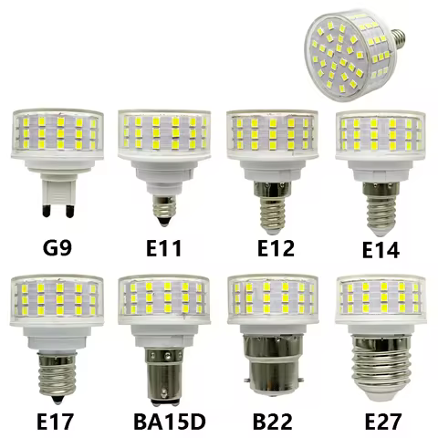 Led Mushroom Light G9 E11 E12 E14 E27 B22 BA15D 85-265V 10W 72Leds High Bright Lampadas No Flicker L