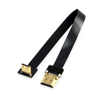 Cablecc cyfpv 90 Degree Up Angled FPV Mini HDMI OS to HDMI OS FPC Flat Cable 50 cm for FPV Multicopter HDTV Aerial Phot