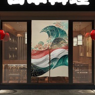 Japanese Noren, Japanese Door Curtain, Japanese Waves Noren, Curtain for Home Decor, Perfect for Doorways, Windows, and