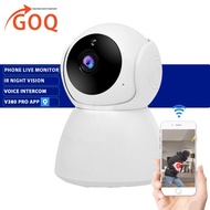 kamera pengawasan GOQ SNOWMAN 720P Wifi IP Cam Security Camera CCTV Night Vision (V380 Pro App)