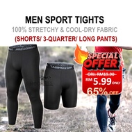 ROOFLESS Pro Combat Tight Pant Man Sport Legging Men Seluar Tight Lelaki Bola Compression Pants Men 