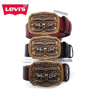 The Original Men Leather USA Tali pinggang levis Original Leather Belt Thick 1 Year Leather Guarante