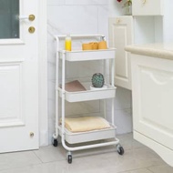AZKO Stora CART 3 TIER PLASTIC 3-TIER Trolley Rack Kitchen Trolley