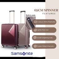 Samsonite 69cm Spinner Luggage with In-Built Weighing Scale