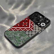 Head Scarf Pattern Matte Shockproof Phone Case Compatible With IPhone 16 15 14 13 12 11 Pro Max X XR