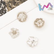 KANDER Alloy Flower Cotton 23mm Decorative Sewing Buttons YY102|YY278