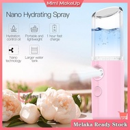 Portable Mini Face Nano Water Mist 30ML Sprayer Facial Steamer USB Recharge Nano Mist Anti Virus Disinfectant