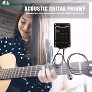 Fishman 301 4-Band EQ Equalizer Beat Board Pick-up Acoustic Guitar Preamp Piezo Pickup Guitar Tuner with Microphone