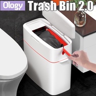 Trash Bin 2.0 Automatic Garbage Bag Removing Waterproof Toilet Dustbin Lid Large Capacity Kitchen Du