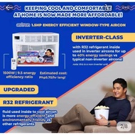 Astron 1.5HP Inverter Class Window Type Aircon