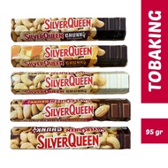 Silverqueen Chunky Bar 95 gr Silver Queen Dark White Cokelat Almond