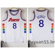 2025 NBA Hot pressed Philadelphia 76ers #8 Paul George white City Edition basketball Jerseys