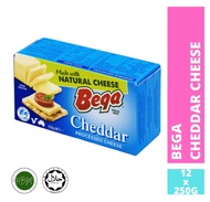 Bega Cheddar Cheese 12 x 250g Keju Cheddar Processed Cheddar Cheese [packaging baru]