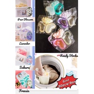 【SG Ready Stock 】 Laundry Capsule Pods Beads 30pods Premium Detergent Anti Bacterial &amp; Mites 99.9% Aromatherapy