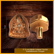 Mold/ Tsa Mold Avalokitesvara 4 arms 2" (5 cm)