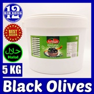 Black Olives - 5 KG Olives /&/ زيتون أسود { EXP Date: 00 / 06 / 2026 }