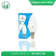 INSCOM E-14 3 WATT LED LAMP 3 WATT LED BULB/ 3 WATT YELLOW LED BULB LAMP
