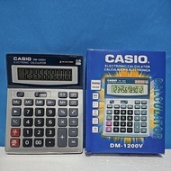 CASIO DM-1200V ELECTRONIC 12- DIGITS CALCULATOR BIG DISPLAY 2 WAY POWER