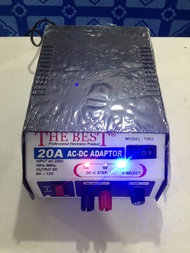 อแดปเตอร์ เครื่องแปลงไฟ AC-DC THE BEST 20A AC-DC Adapter input AC 220 V output DC 6-12 V 10A