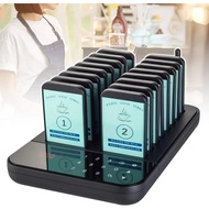 16 PCS BUZZER PAGER F&B Hawker Queue Management Wireless Pagin Sysyem Beeper