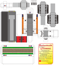 Pola Kertas Papercraft Lokomotif CC 201