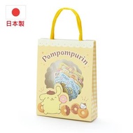 (布甸狗/手挽收納紙袋) 日本製造Sanrio 可愛貼紙 40枚 附手挽收納紙袋 x 1套