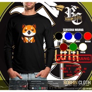 Doge Coin Long Sleeve T-Shirt Distro Shirt