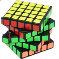 Rubik 5x5x5 5 Layers Qiyi Black Border Moyu Meilong WCA 5x5 Sticker - Rubik Speed, Smooth