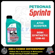 PETRONAS SPRINTA A700 SCOOTER 10W40 SEMI SYNTHETIC ENGINE OIL MINYAK HITAM SKUTER