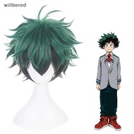 willbered Anime My Hero Academia Izuku Midoriya Cosplay Wig Boku Hero Academia Academy Cosplay Hair 