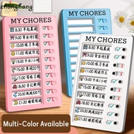 ZHANGHONG My Chores Checklist, Reusable Plastic Daily Planner Memo, Detachable My Chores Self-discip