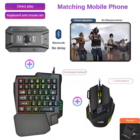 M1 Pro Mobile Controller Gaming Keyboard Mouse Converter BT V5.0 Programmable Adapter Support IOS An