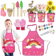 Magic4U 3 Set Paint & Plant Flower Growing Kit for Kids,Kids Gardening Set,Easter Crafts Gifts for K