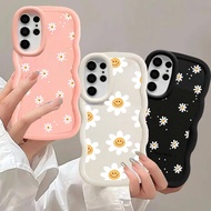 Cellphone Case For Xiamo Redmi 14C 13C 12 Note 13 14 Pro 4G 5G Phone Casing Cute Smile Daisy Flowers