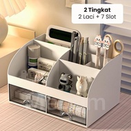 Megam Rak Laci Mini Meja Desktop Drawer Storage  Rak Mini Aesthetic Laci Meja Kantor Kotak Penyimpan